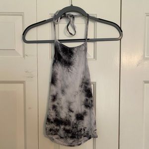 Tie dye halter crop